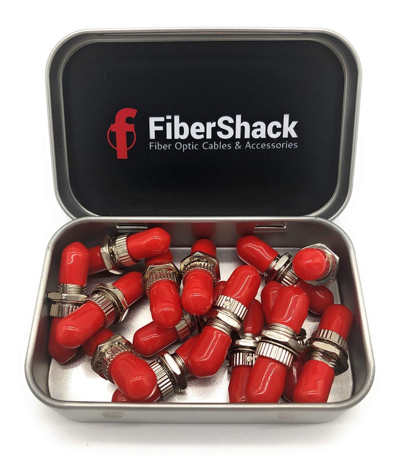 Fibershack ST to ST Fiber Coupler 15 Pack - Pre-Cleaned, Extending Single Mode Cables - Image 1